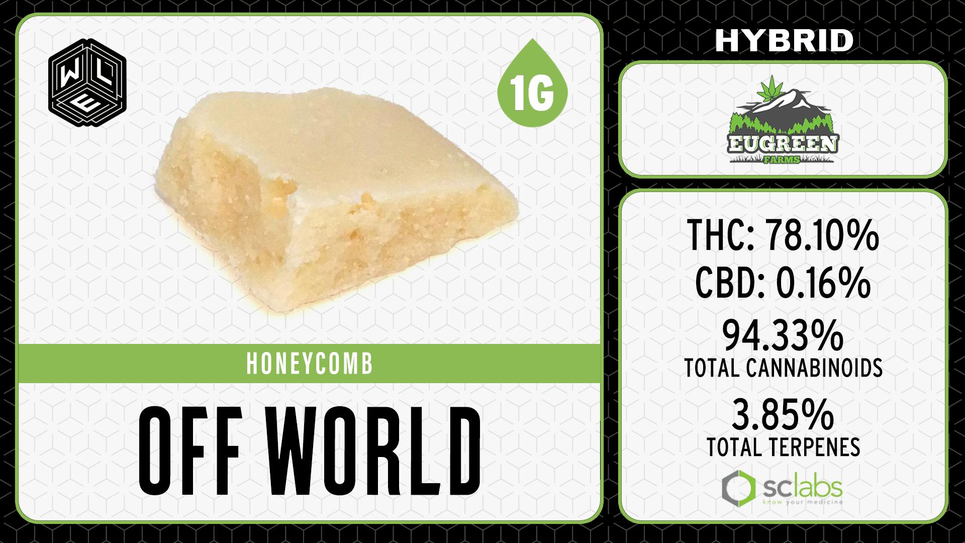 White Label Extracts - WLE | Off World | Honeycomb | 1G - 1