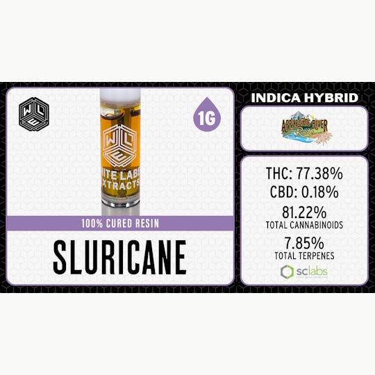 White Label Extracts - WLE | Sluricane | Cured Resin Cartridge | 1G - 1