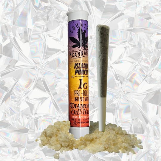 Country Cannabis - Island Punch | Diamond Infused Preroll | 1G - 1