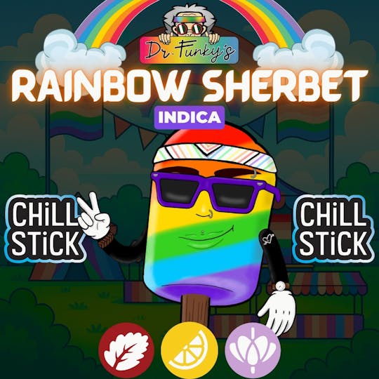 American Cannabis Company - Dr. Funky's Chill Stick Rainbow Sherbet 0.6g (Indica) - 1