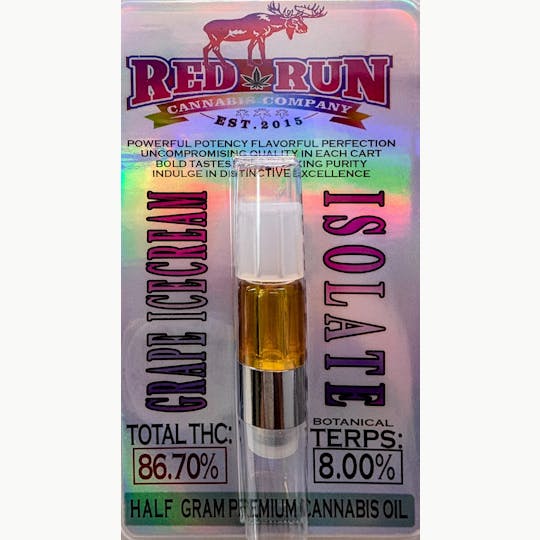 Red Run Cannabis Cultivators - Red Run - Grape Ice Cream Isolate 0.5g - 1