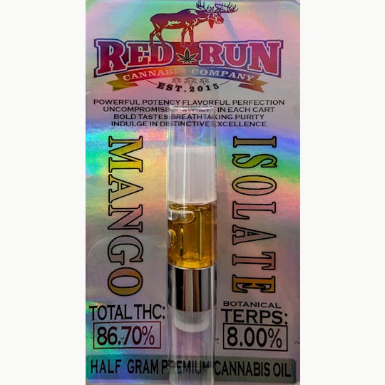 Red Run Cannabis Cultivators - Red Run - Mango Isolate 0.5g - 1