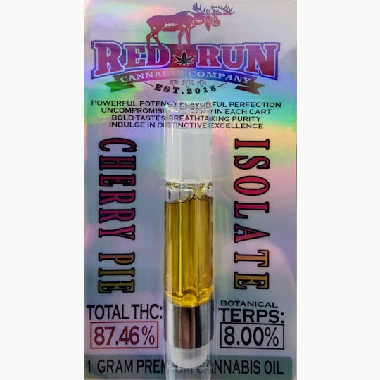 Red Run Cannabis Cultivators - Red Run - Canna Cart Cherry Pie Isolate 1g - 1