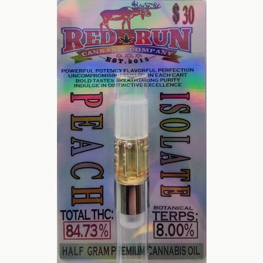 Red Run Cannabis Cultivators - Red Run - Peach Isolate 0.5g - 1
