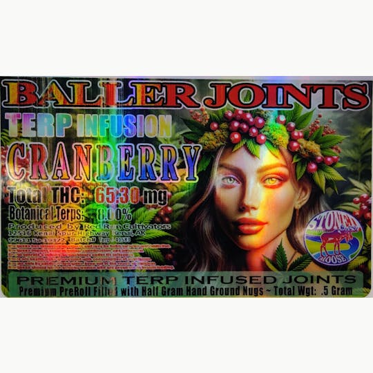 Red Run Cannabis Cultivators - Red Run - Cranberry Terp Infusion Baller Joints 0.5g - 1