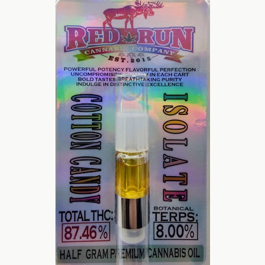Red Run Cannabis Cultivators - Red Run - Canna Cart Cotton Candy Isolate 0.5g - 1