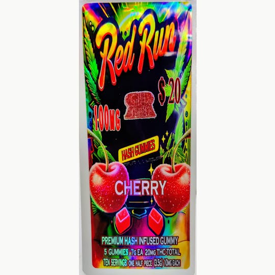 Red Run Cannabis Cultivators - Red Run - Cherry Gummies 100mg - 1