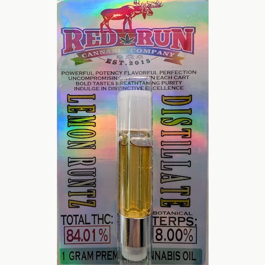 Red Run Cannabis Cultivators - Red Run - Lemon Runtz 1g - 1
