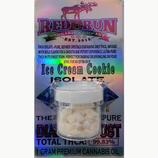 Red Run Cannabis Cultivators - Red Run - Ice Cream Cookie Diamond Dust 1g - 1