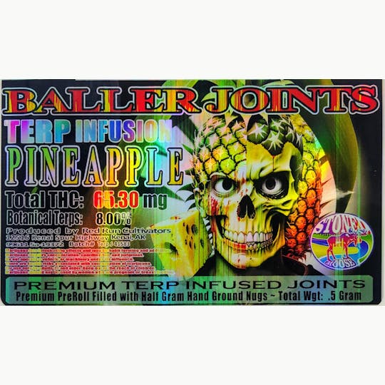 Red Run Cannabis Cultivators - Red Run - Pineapple Terp Infusion Baller Joints 0.5g - 1