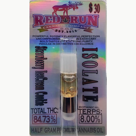 Red Run Cannabis Cultivators - Red Run - Strawberry Ice Cream Cookie 0.5g - 1