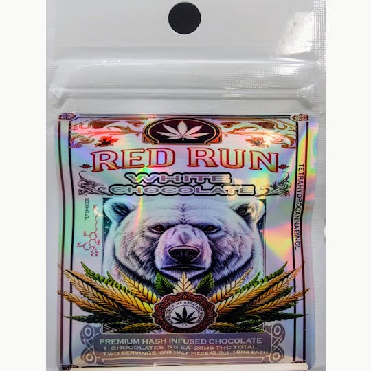 Red Run Cannabis Cultivators - Red Run - White Chocolate 20mg - 1