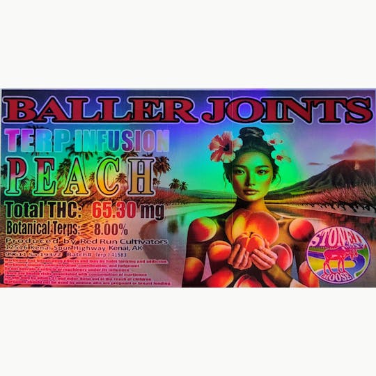 Red Run Cannabis Cultivators - Red Run - Peach Terp Infusion Baller Joints 0.5g - 1