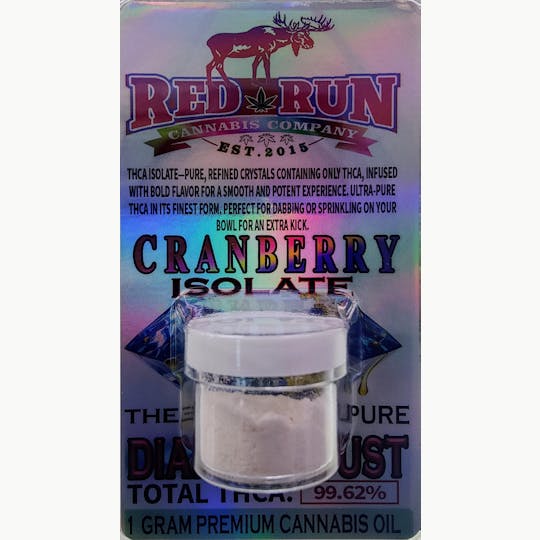 Red Run Cannabis Cultivators - Red Run - Cranberry Diamond Dust 1g - 1
