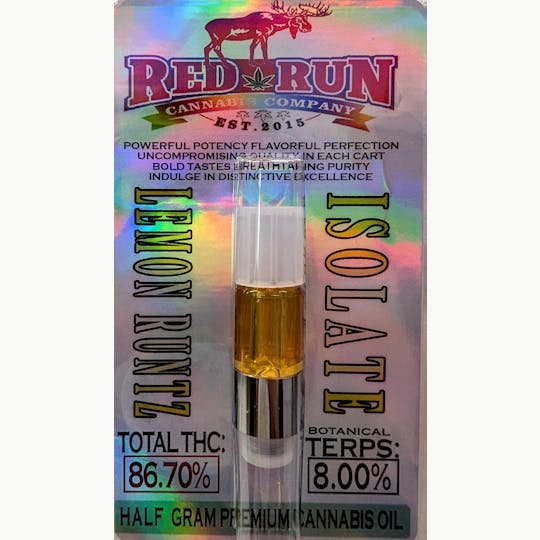 Red Run Cannabis Cultivators - Red Run - Lemon Runtz Isolate 0.5g - 1
