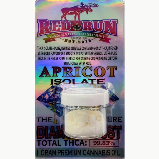 Red Run Cannabis Cultivators - Red Run - Apricot Diamond Dust 1g - 1