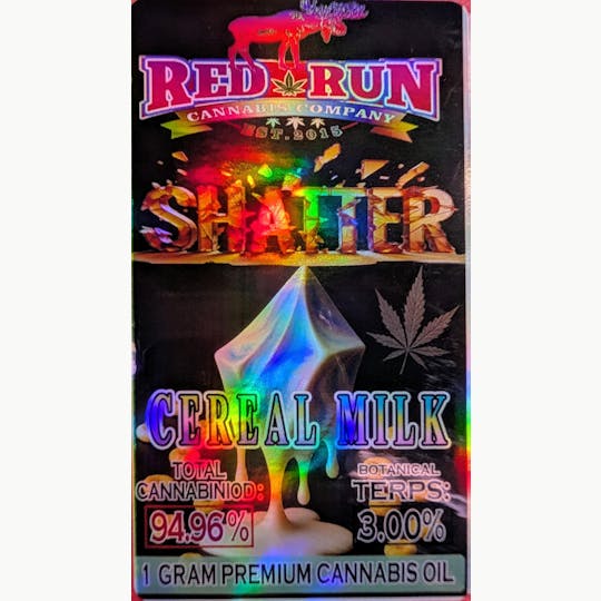 Red Run Cannabis Cultivators - Red Run - Cereal Milk Shatter 1g - 1