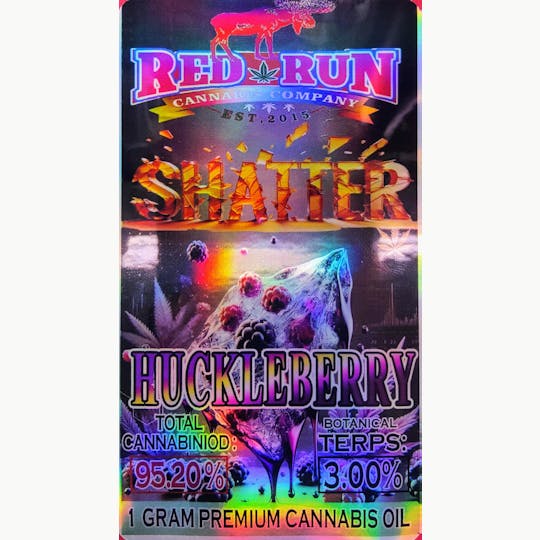 Red Run Cannabis Cultivators - Red Run - Huckleberry Shatter 1g - 1