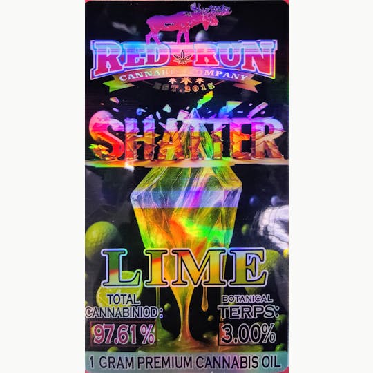 Red Run Cannabis Cultivators - Red Run - Lime Shatter 1g - 1