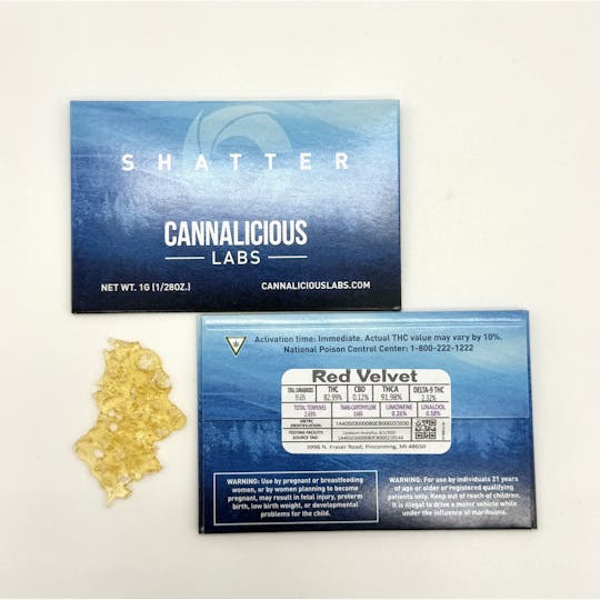 Cannalicious Labs - Red Velvet Shatter - 1