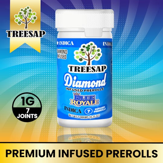 Treesap - CA - Treesap 7PK Infused pre-rolls— Blue Royale (Indica) 7g - 1