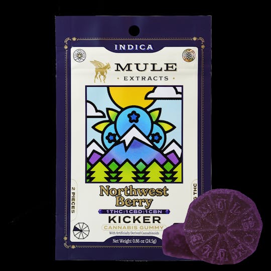 Mule Extracts - Mule - NW Berry 1:1:1 Gummies 100mg 2pk - 1
