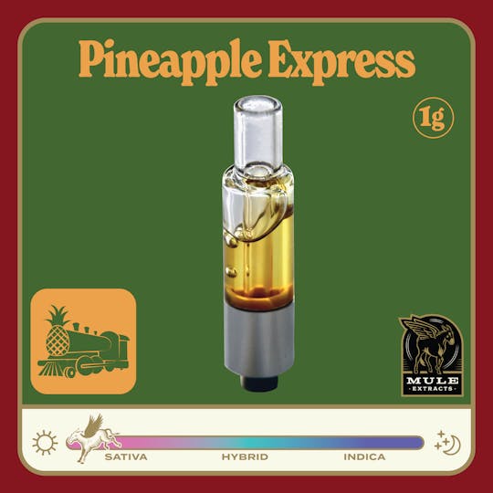 Mule Extracts - Mule - Pineapple Express Pure Live Resin Glass Cartridge 1g - 1