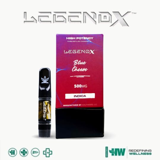 Health Weed - LegendX Blue Cheese Cartridge 0.5g (500mg) - 1