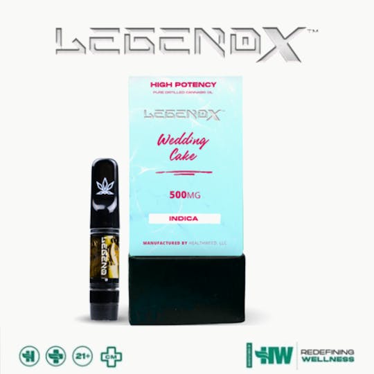 Health Weed - LegendX Wedding Cake Cartridge 0.5g (500mg) - 1