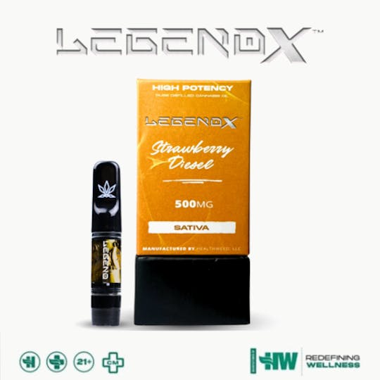 Health Weed - LegendX Strawberry Diesel Cartridge 0.5g (500mg) - 1