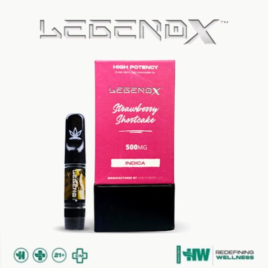 Health Weed - LegendX Strawberry Shortcake Cartridge 0.5g (500mg) - 1