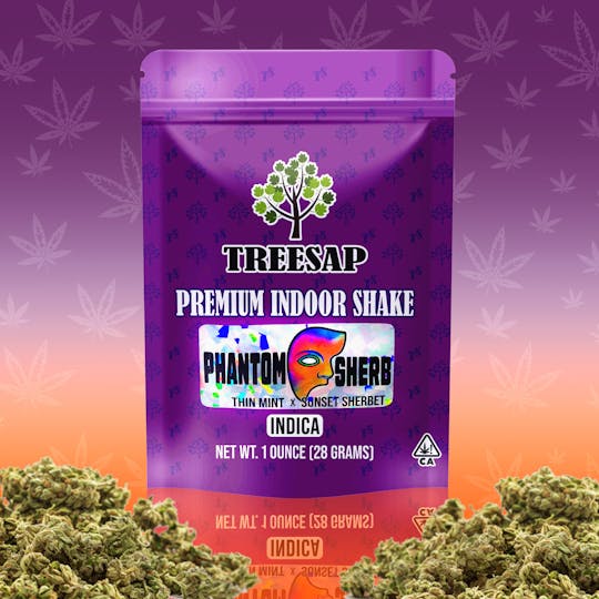 Treesap - CA - Treesap - Premium Indoor Shake Ounce -Phantom Sherb Indica 28g - 1