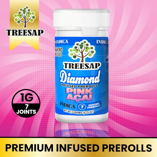 Treesap - CA - Treesap 7PK Infused pre-rolls— Pink Acai (Indica) - 1