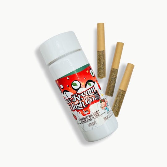 Ice Kream Hash Co. - IKHCO | Strawberry Mint Sorbet | Rosin INF PRJ | Single Scoop 3pk | 1.5g - 1
