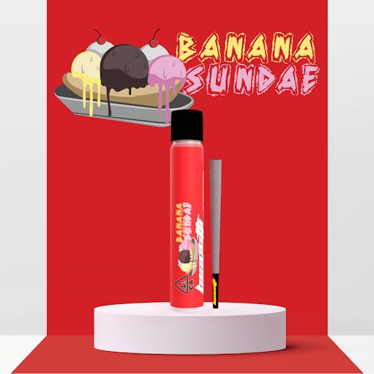 Biscotti - Biscotti - Hash Infused Preroll - 1g - Sativa - Banana Sundae - 1