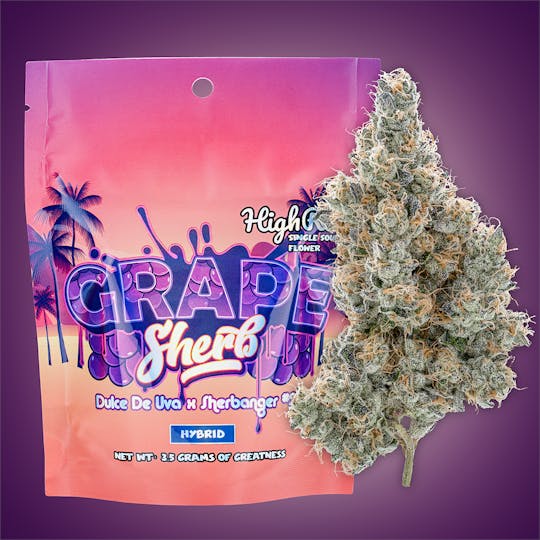 High Rise - Grape Sherb 3.5g Bag | High Rise Cannabis - 1