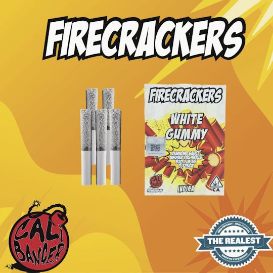 Firecracker by Cali Banger - Firecracker Infused Pre Roll White Gummy 5 x 0.7 - 3.5 G - 1