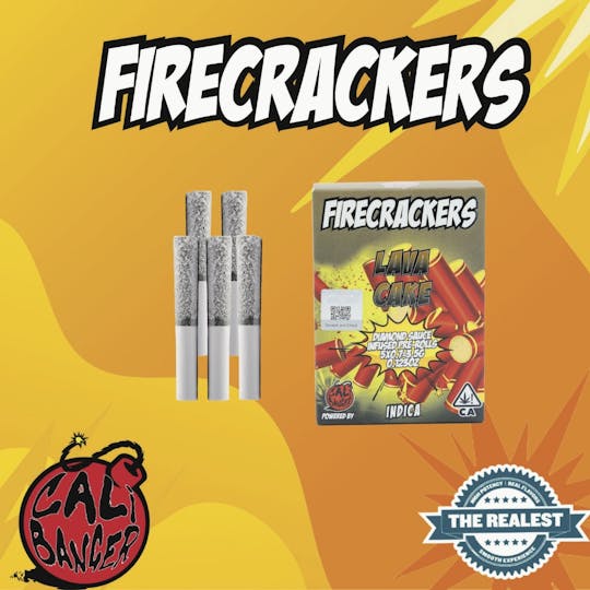 Firecracker by Cali Banger - Firecracker Infused Pre Roll Lava Cake 5 x 0.7 - 3.5 G - 1