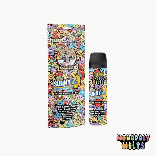 Monopoly Melts - SunnyZ 0.5g Cold Cure Live Rosin All-in-One Vape - 1