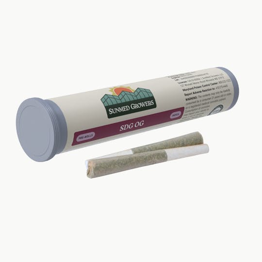 SunMed Growers - SDG OG Pre Roll 0.5g/2 Pack - 1