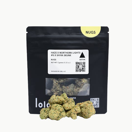 lolo - Haze x Northern Lights #5 x Shiva Skunk | Indoor Nugs | 7g - 1