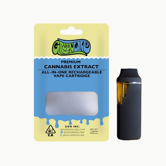 Greenline - Blueberry Afgoo - AIO (All-In-One) Vape - Indica Hybrid - 1g - 1