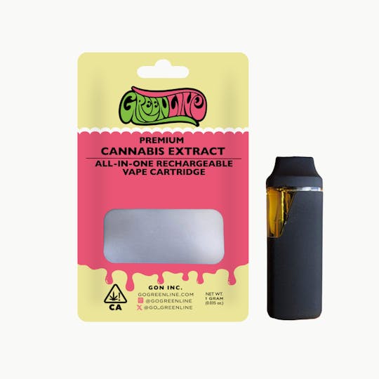 Greenline - Berry White - AIO (All-In-One) Vape - Indica Hybrid - 1g - 1