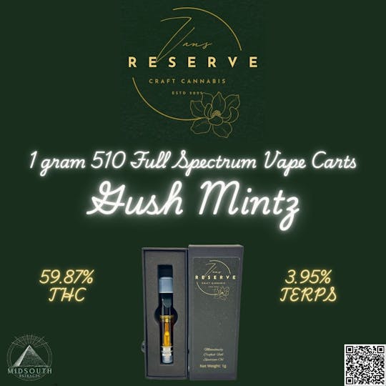 Vans Reserve Craft Cannabis Co - 1g - 510 Gush Mints - 1
