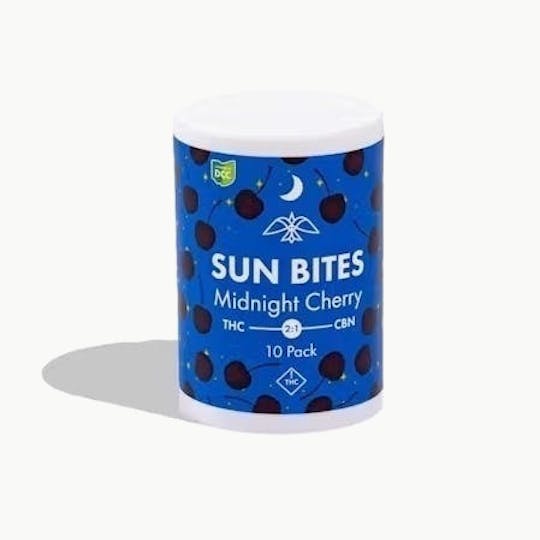 Firelands Scientific - CBN Midnight Cherry Sun Bites - 100MG - Edibles - 1