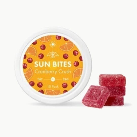 Firelands Scientific - Cranberry Crush + CBG Sun Bites 10pk - 2:1 THC:CBG- 49.5MG - Edibles - 1