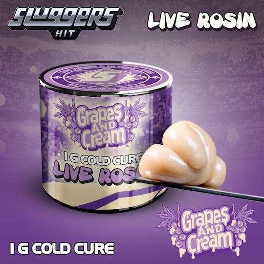 Sluggers Hit - Sluggers - Live Rosin - 1g - Grapes & Cream - 1