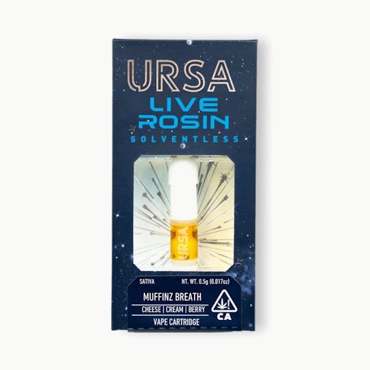 URSA Extracts - Muffinz Breath 0.5G Live Rosin Cartridge - 1