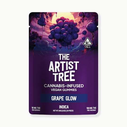 The Artist Tree - TAT Grape Glow (I) Gummies 100mg - 1