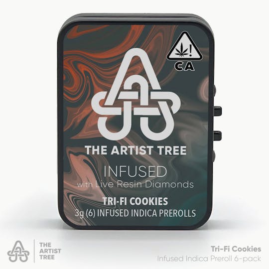 The Artist Tree - TAT Infused Trifi Cookies (I/H) Preroll 6pk 3g - 1